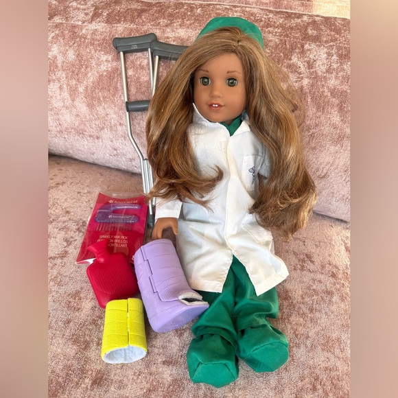 American Girl Other - American Girl Doll with doctor outfit and accessories